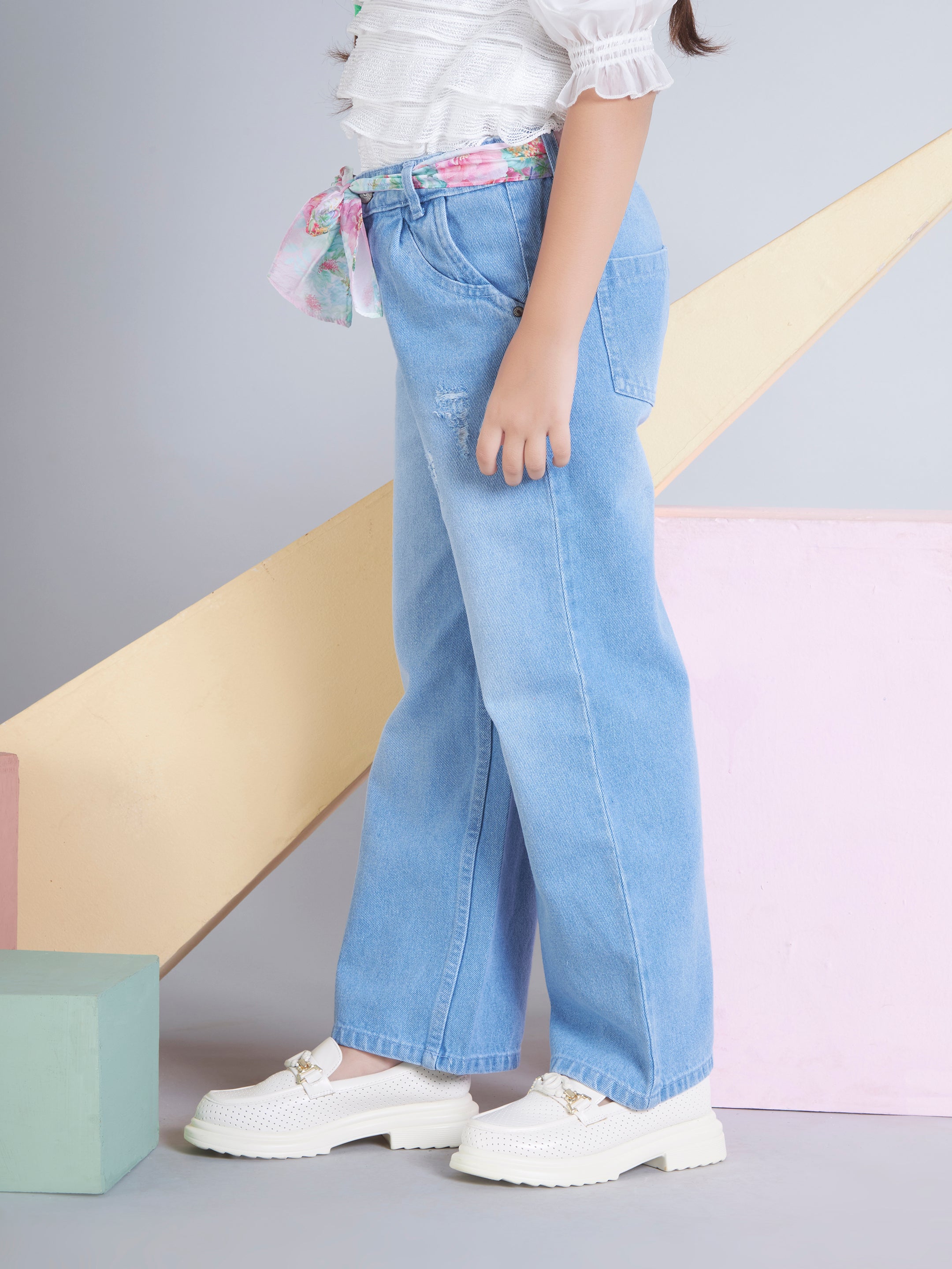 Girls Full Length Casual Jeans