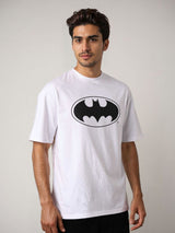 Men's Boxy Batman Printed Round Neck Tshirt