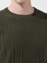 Men's Green Casual Solid Half Sleeves Tshirt