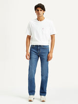 Men's Mid Indigo Casual Slim Fit Solid Jeans