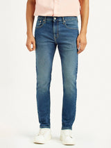 Men's Dark Indigo Casual Slim Fit Solid Jeans