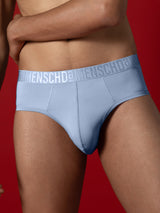 Men's Blue Casual Solid Lightweight Brief