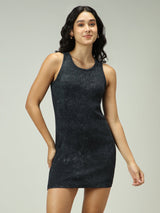 Women's Grey Casual Bodycon Solid Dress