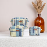 Women's Multicolor Denim Daze Essential Pouch - Set of 3