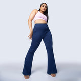 Women's Navy Blue Sports Bootcut Pant