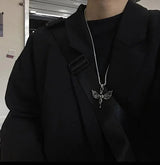 Men's Greek Angel Silver Chain