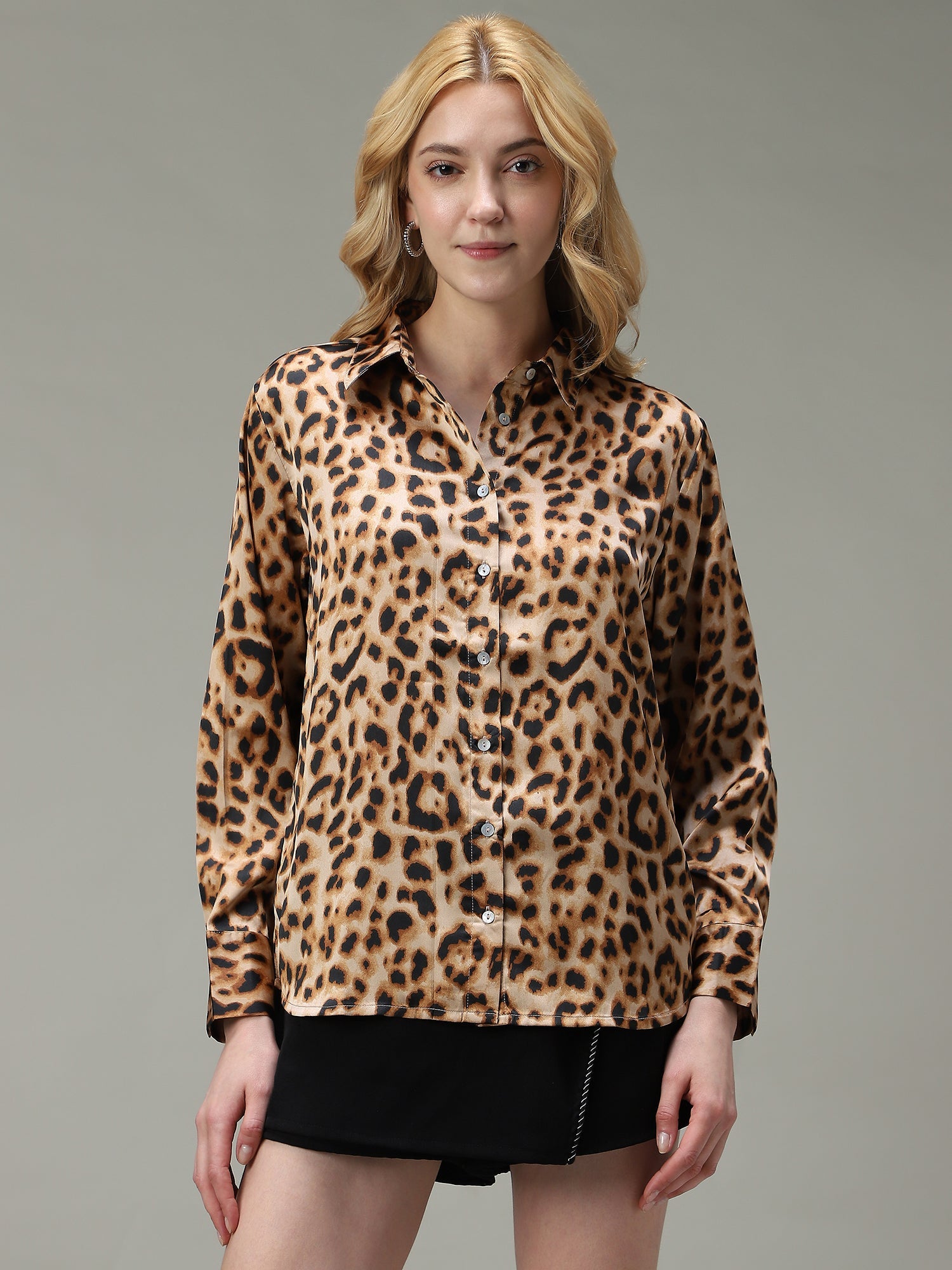 Women's Multicolor Party Regular Fit Printed Shirt