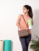 Women's Multicolor Vegan Leather Finish Sling Bag - 3.69L