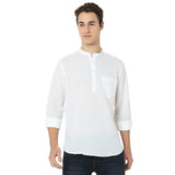 Men's Casual Slim Fit Solid Full Sleeves Kurta
