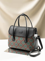 Women's Green Vegan Leather Finish Sling Bag - 11L