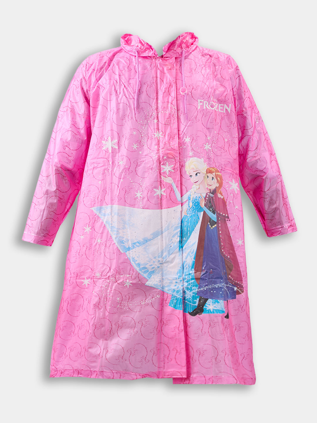Kids Pink Zipper Raincoat