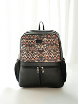 Women's Multicolor Vegan Leather Finish Casual Backpack - 17.5L