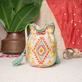Women's Multicolor Neon Nakhra Potli Bag