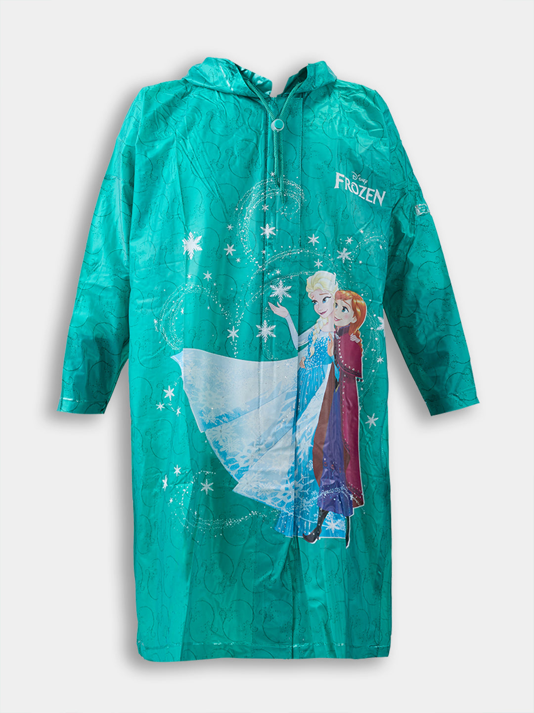 Kids Green Zipper Raincoat