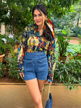 Women's Multicolor Casual Printed Regular Fit Full Sleeves Shirt