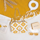 Women's Yellow Stardust Sparkle Go Social Sling Bag