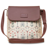 Women's Yellow Vegan Leather Finish Sling Bag - 5.6L