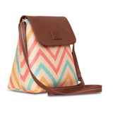 Women's Multicolor Vegan Leather Finish Sling Bag - 5.6L