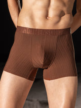 Men's Red Casual lightweight jacquard textured Trunks