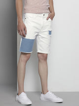 Men's Slim Fit Solid Mid Rise Shorts