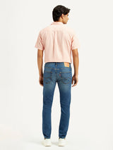 Men's Dark Indigo Casual Slim Fit Solid Jeans