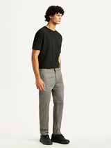 Men's Grey Casual Slim Fit Solid Jeans