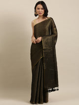 Women's Green Cotton Saree