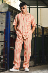 Unisex Linen Striped Gurkha Pant