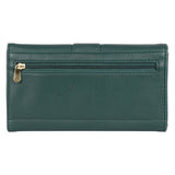 Women's Nixon Green Large 3 Fold Wallet