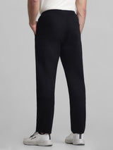 Men's Black Casual Regular Fit Stretchable Pant