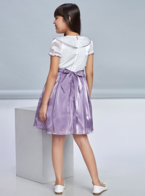 Girls Knee Length Semi Casual Dress
