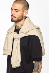 Men's Black Casual Oversized Fit Solid Half Sleeves Tshirt