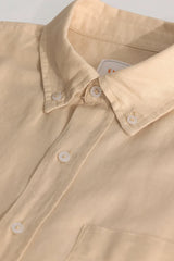 Men's Beige Casual Slim Fit Solid Full Sleeves Shirt