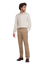Men's White Casual Regular Fit Solid Full Sleeves Shirt