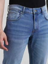 Men's Blue Ben Skinny Fit Low Rise Stretchable Jeans