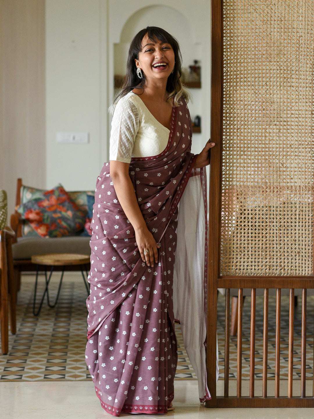Women's Multicolor Pure Cotton Saree