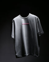 Unisex Grey Casual Oversized Fit Printed Half Sleeves Tshirt