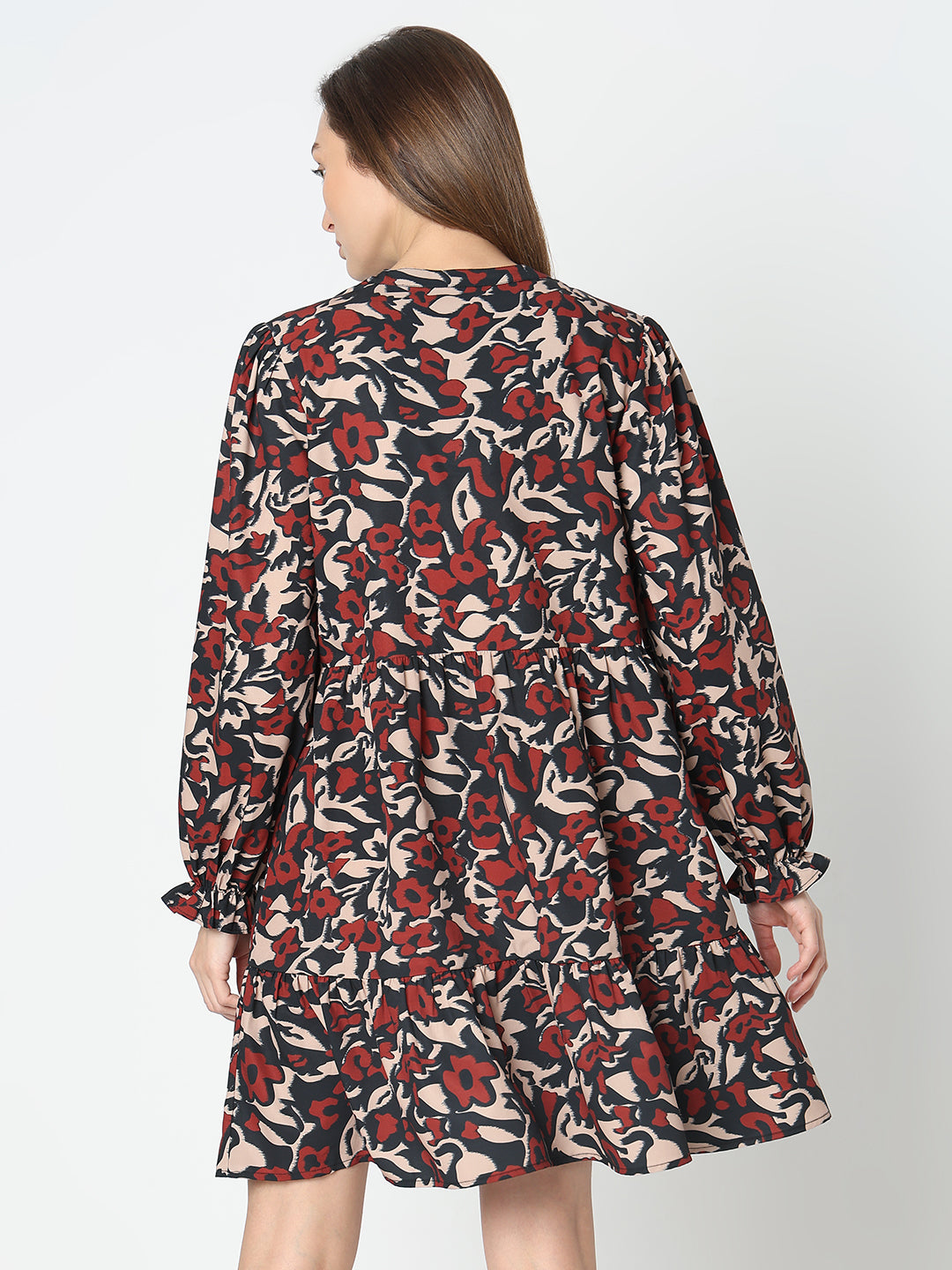 Women's Multicolor Floral Shift Dress
