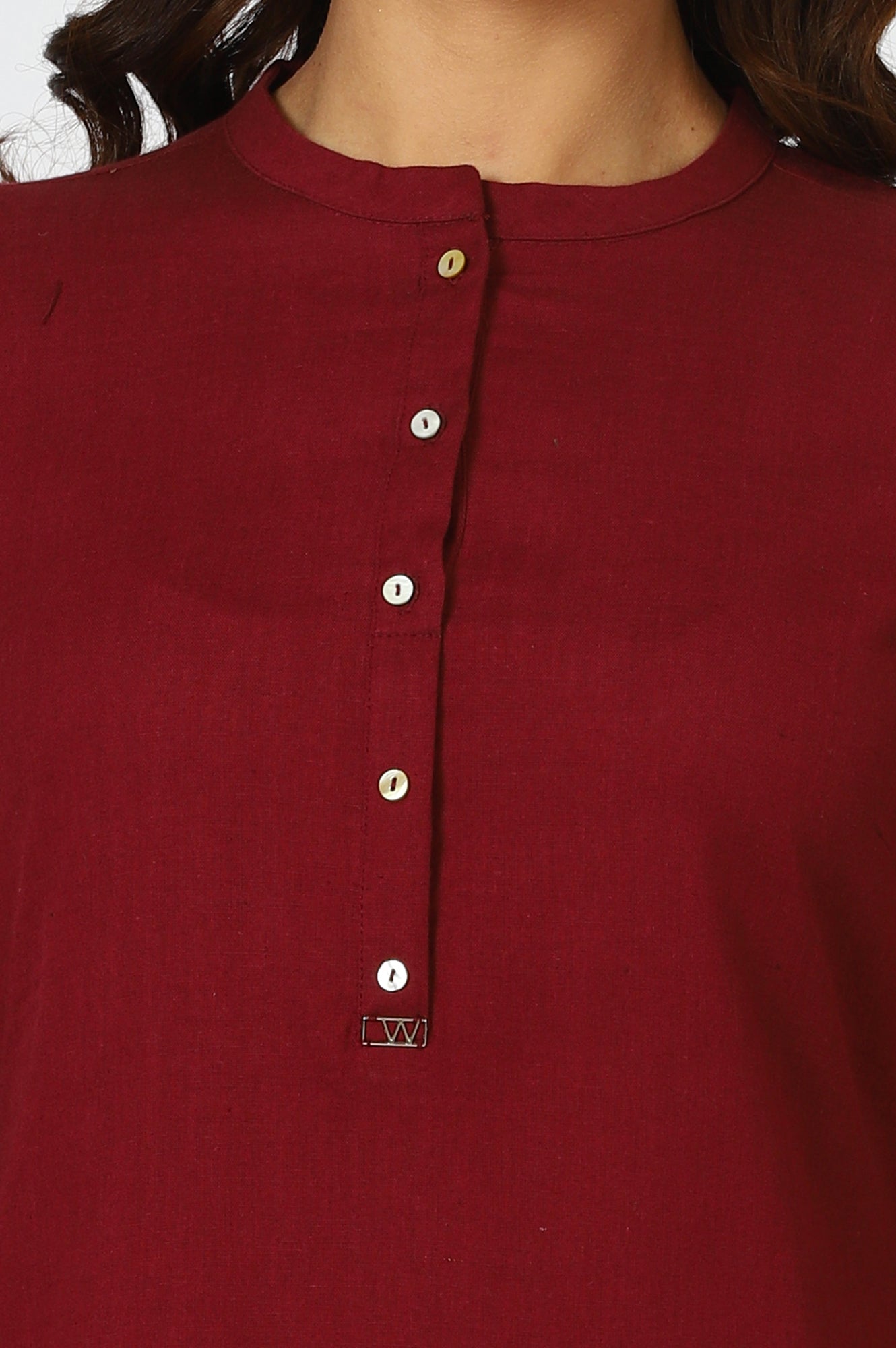 Women's Solid Cotton Straight Kurta