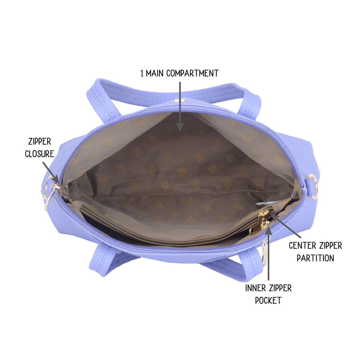 Women's Truscott Purple Medium Bowling Bag