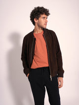 Men's Orange Casual Slim Fit Solid Short Sleeve Tshirt