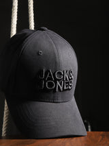 Men's Black Casual Embroidery Cap
