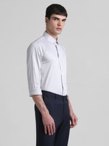 Men's Blue Casual Slim Fit Stretchable Full Sleeves Shirt
