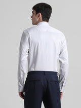 Men's Blue Casual Slim Fit Stretchable Full Sleeves Shirt