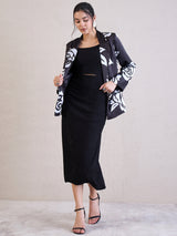 Women's Elit Bodycon Midi Dress with Jacket