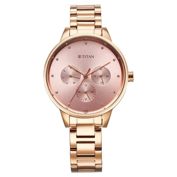 Women's Purple Pink Round Dial Watch - 2648WM08