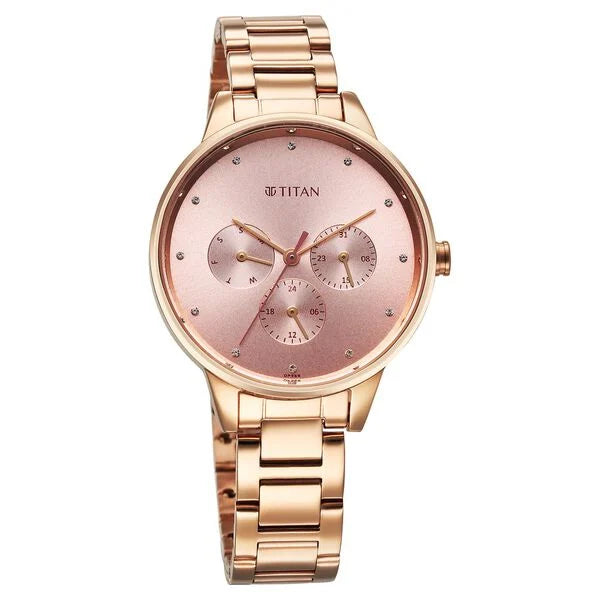 Women's Purple Pink Round Dial Watch - 2648WM08