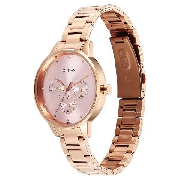 Women's Purple Pink Round Dial Watch - 2648WM08