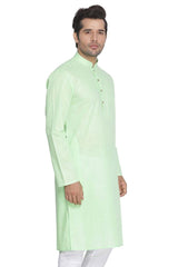 Men's Green Traditional Ethnic Full Sleeves Kurta