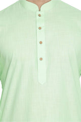 Men's Green Traditional Ethnic Full Sleeves Kurta